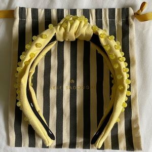 Lele Sadoughi headband in Lemon 🍋